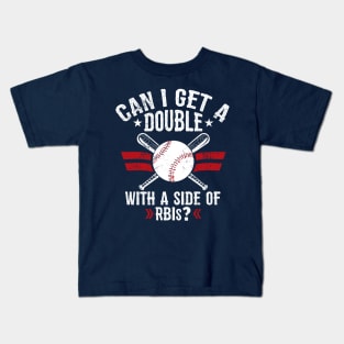 Double with a Side of RBIs Kids T-Shirt